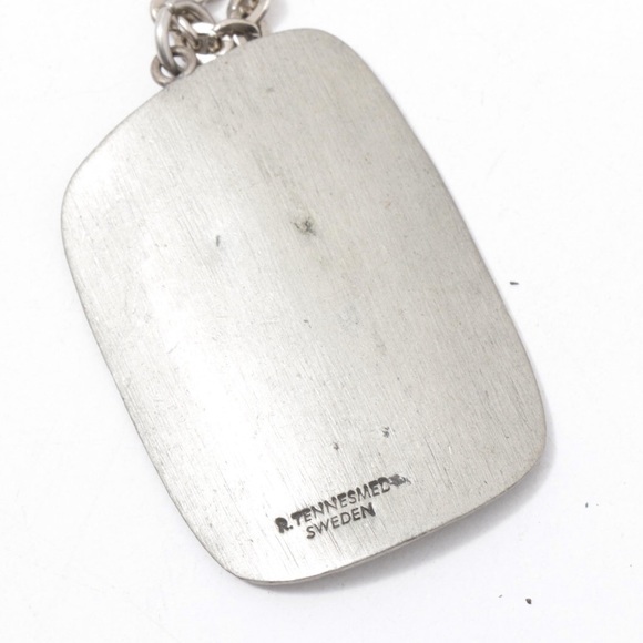 Mid-century pewter Rune Tennesmed necklace. - Picture 2 of 4